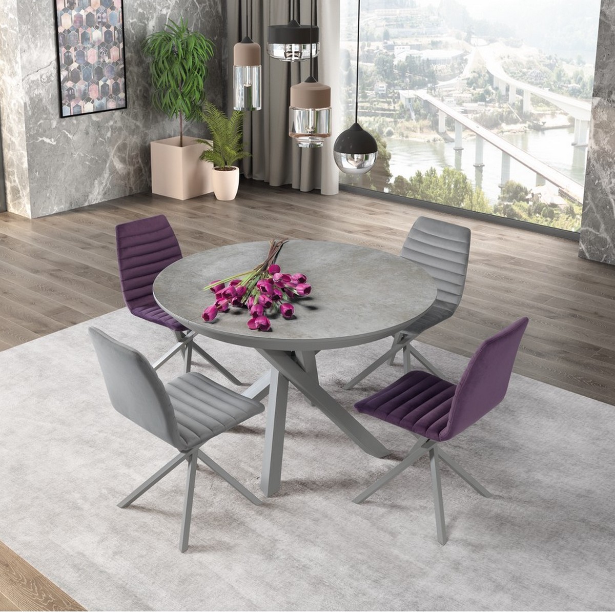 Table Puzzle ronde - Home - votre magasin de meuble et déco