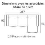 2,5pl+Méridienne