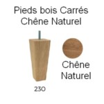 Bois carré Naturel230