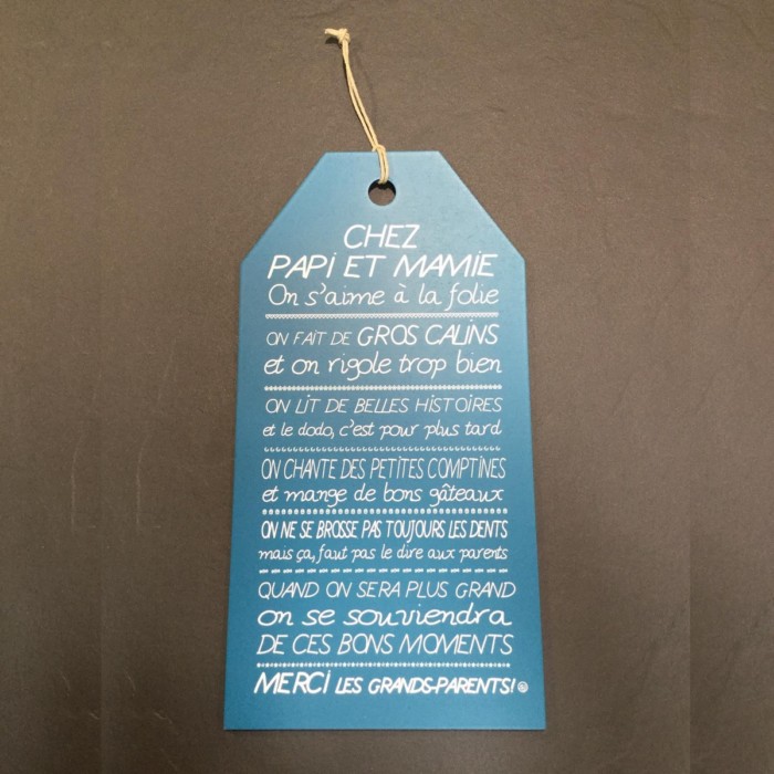 Panneau Chez Papi Mamie