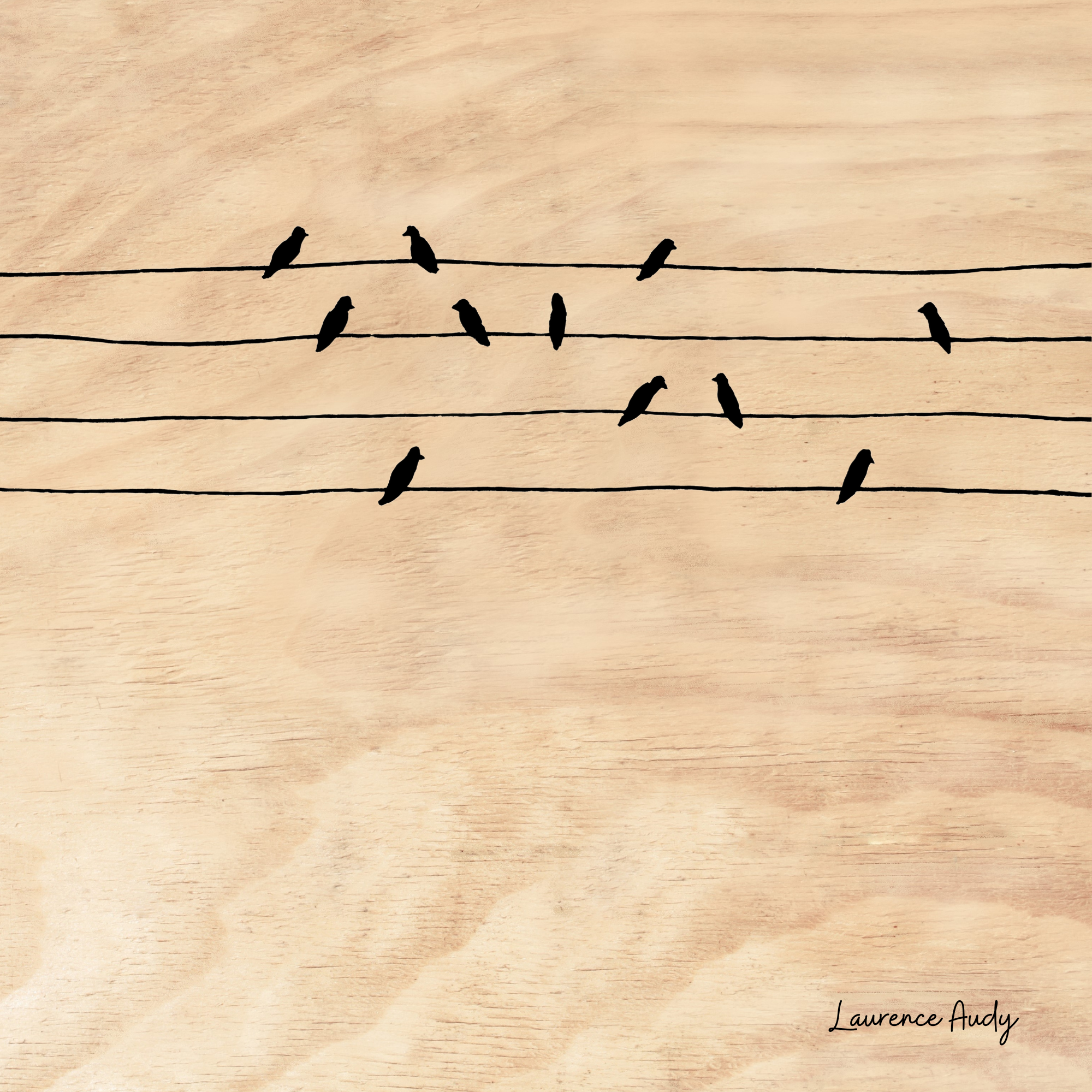 BOIS OISEAUX 04 20X20 BOIS OISEAUX 04 20X20