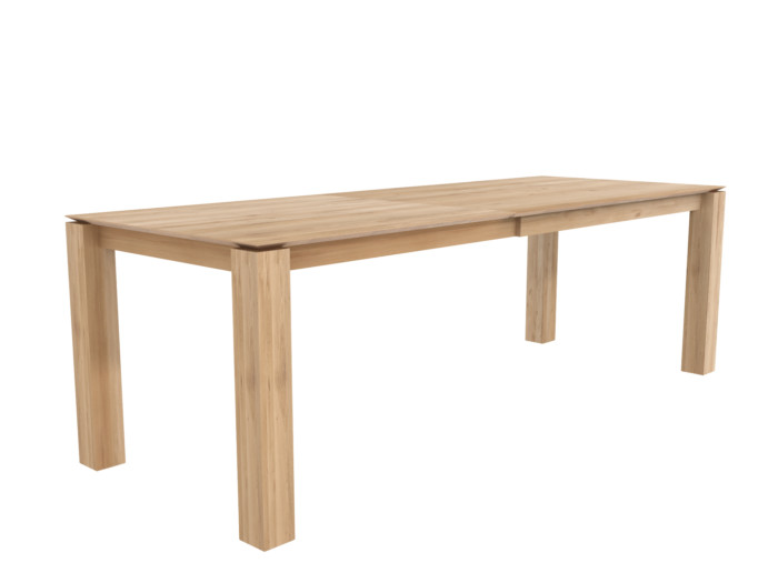 51942 51943 50583 Oak Slice extendable dining table legs 10x10cm p