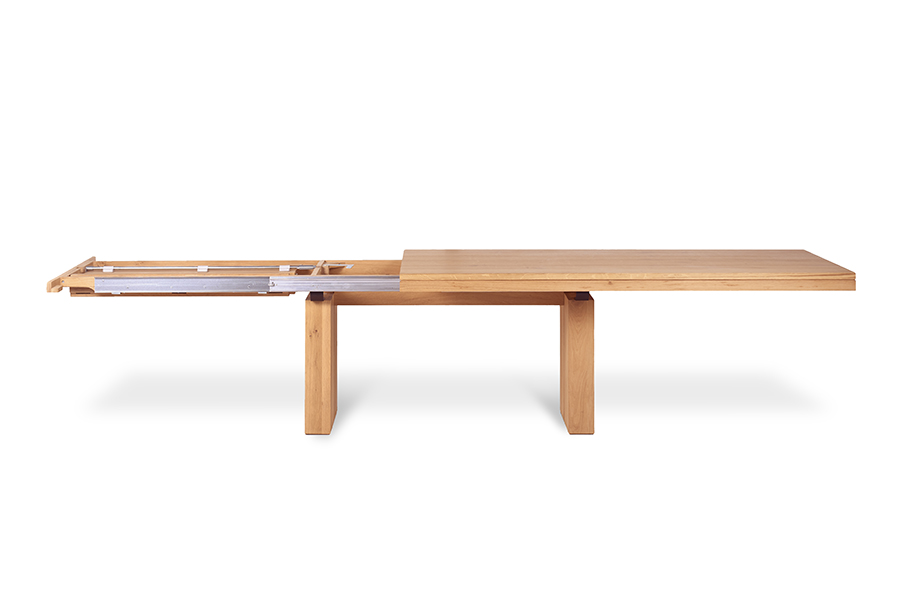 52066 Oak Double Extendable dining table 2