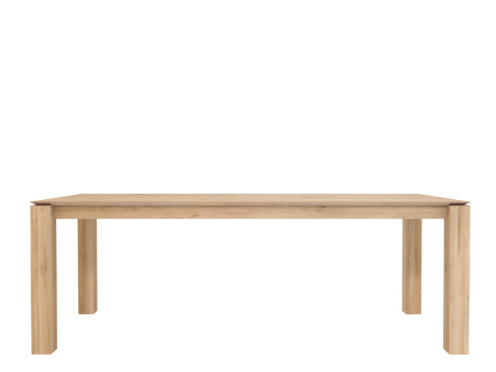 50575 Oak Slice dining table f