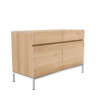 50949 Oak Ligna sideboard 2 opening doors 2 drawers p