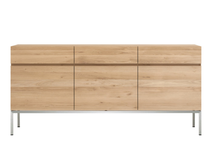 50950 Oak Ligna sideboard 3 opening doors 3 drawers f