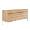 50950 Oak Ligna sideboard 3 opening doors 3 drawers p