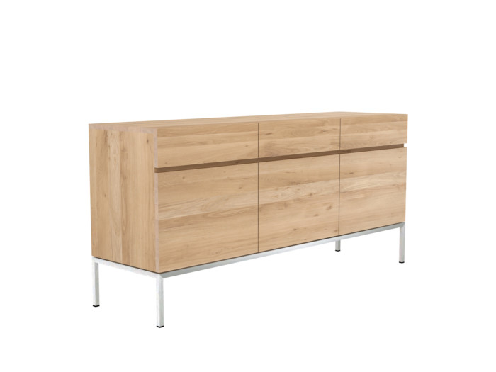 50950 Oak Ligna sideboard 3 opening doors 3 drawers p