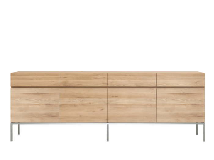 50951 Oak Ligna sideboard 4 opening doors 4 drawers f