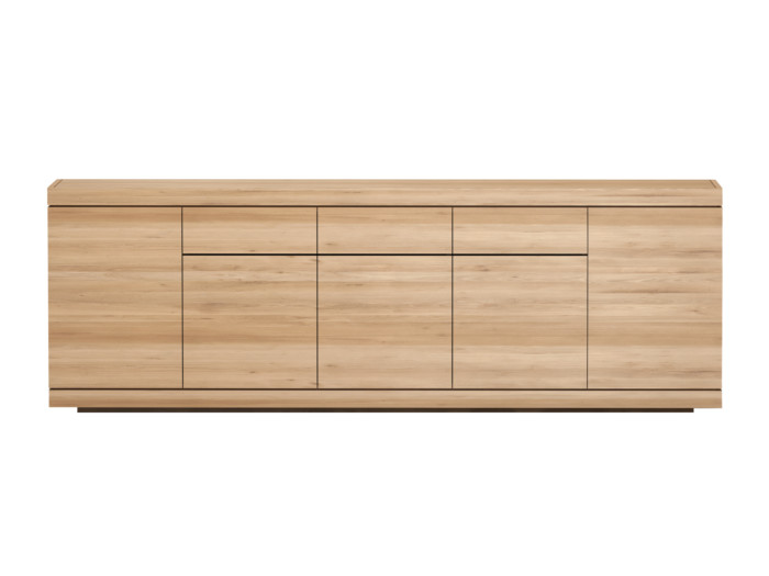 51393 Oak Burger Sideboard 5 Doors 3 Drawers F