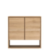 51436 Oak Nordic sideboard 2 opening doors f