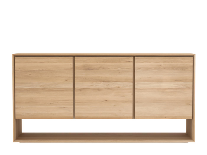 51437 Oak Nordic sideboard 3 opening doors f