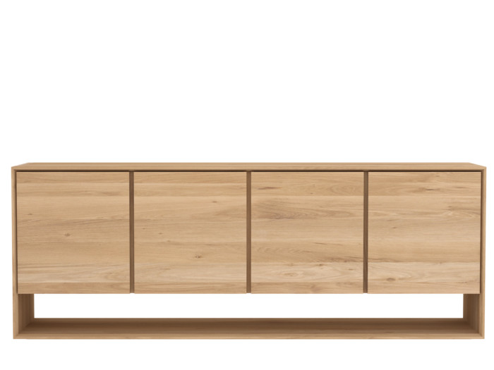 51438 Oak Nordic sideboard 4 opening doors f