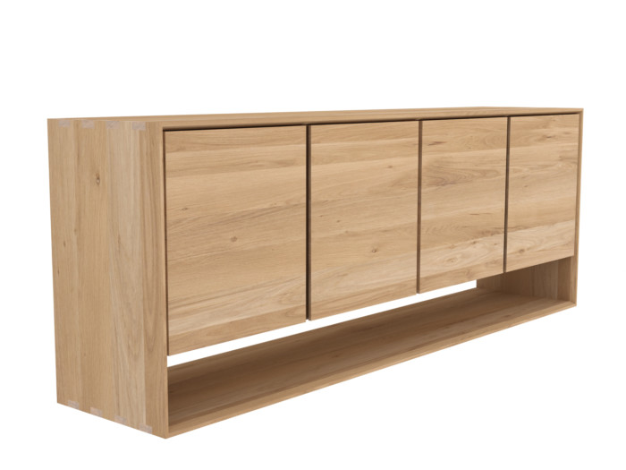 51438 Oak Nordic sideboard 4 opening doors p