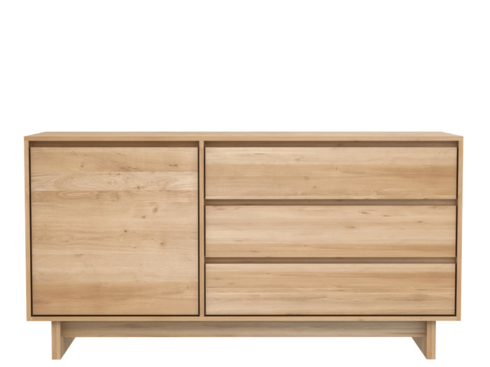 51450 Oak Wave sideboard 1 opening door 3 drawers f