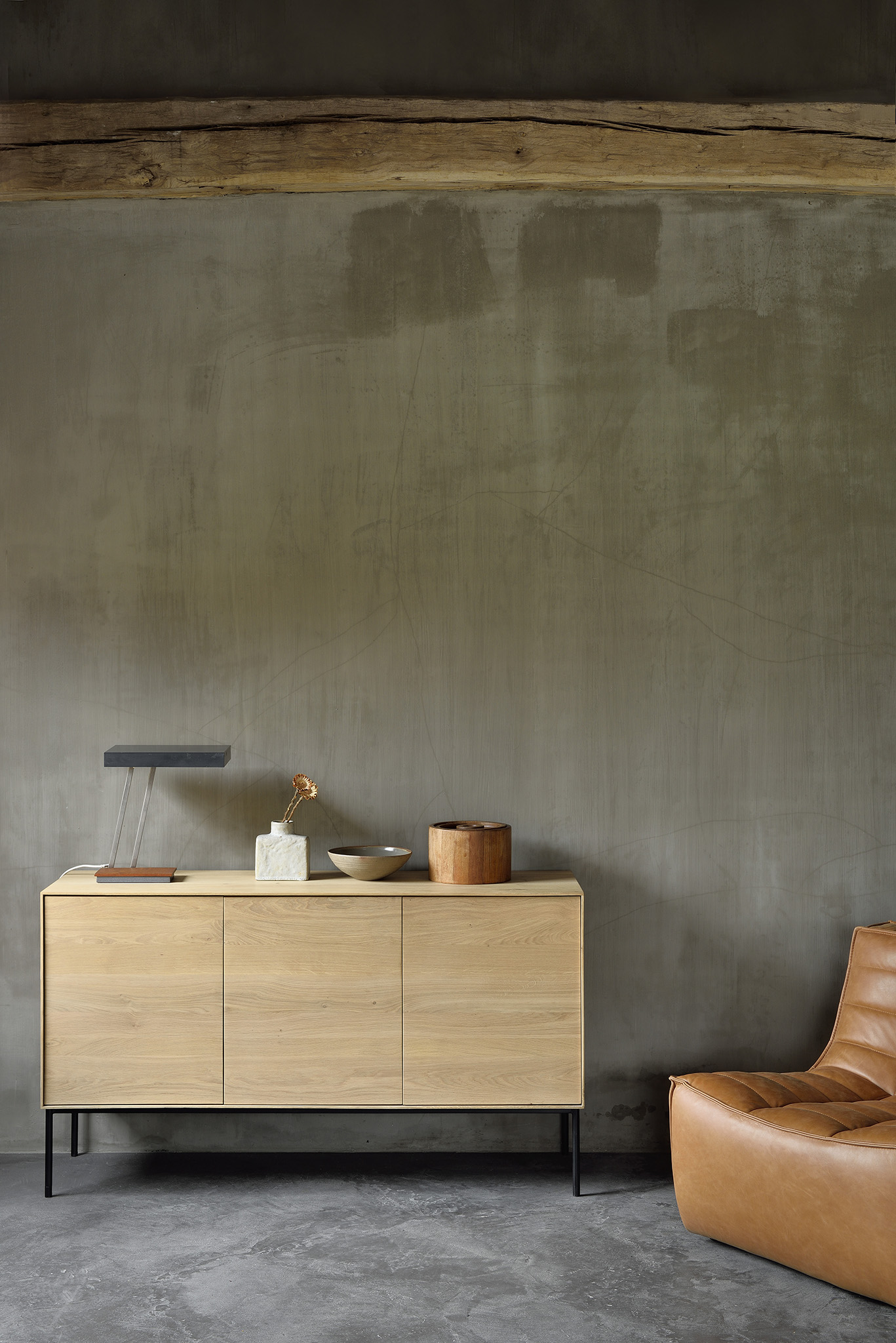 51464 Oak Whitebird sideboard 20082 N701 old saddle