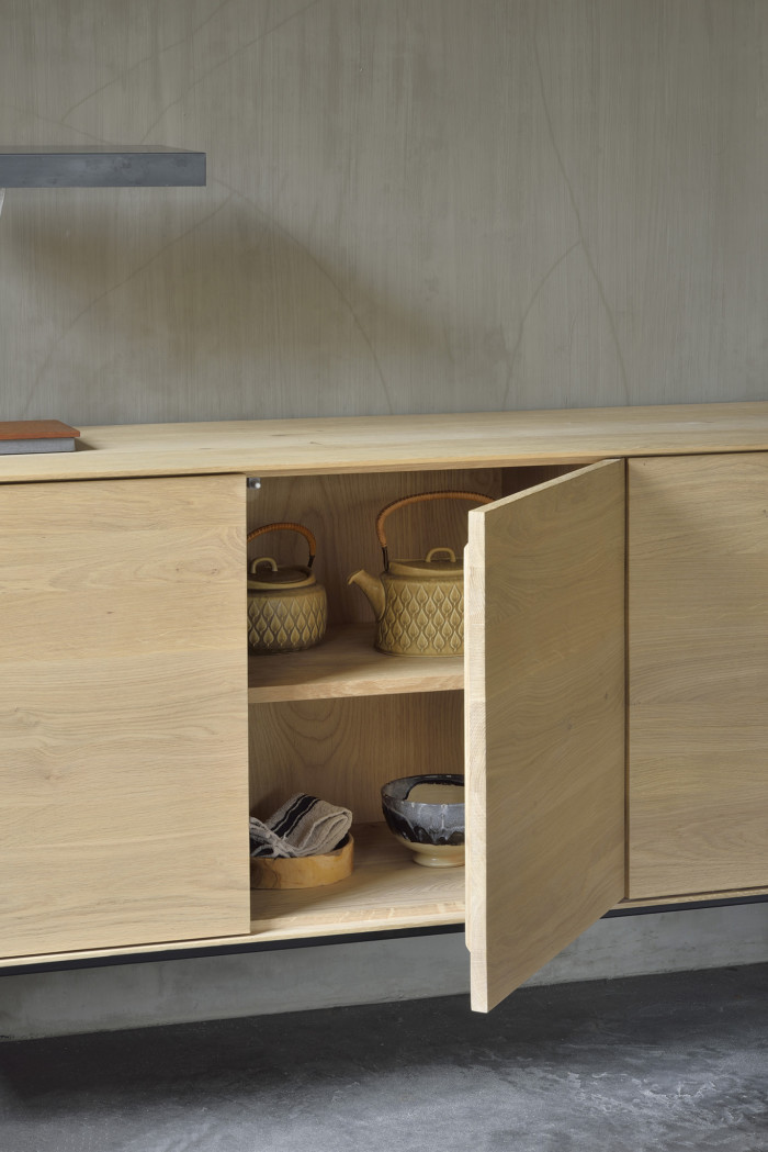 51464 Oak Whitebird sideboard vertical