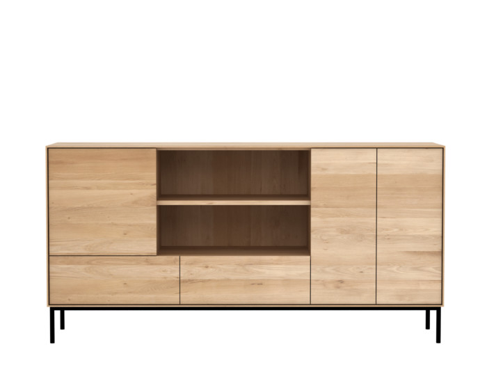 51467 Oak Whitebird sideboard 3 doors 2 drawers f