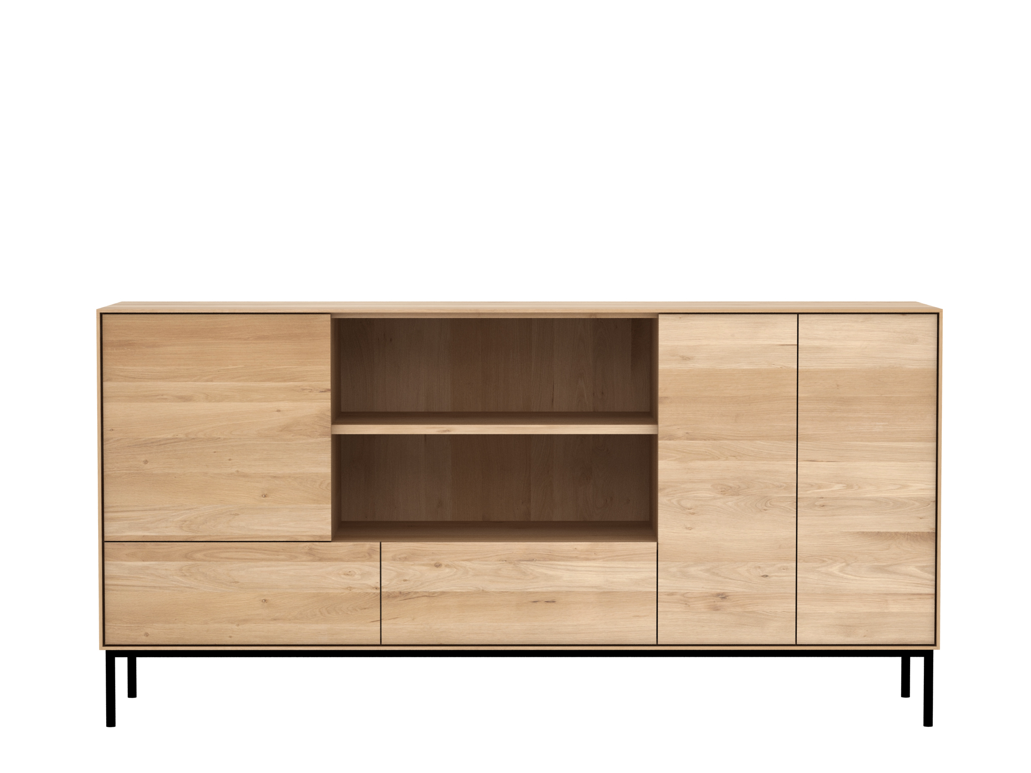 51467 Oak Whitebird sideboard 3 doors 2 drawers f