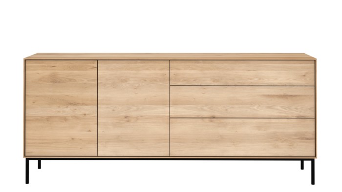 51468 Oak Whitebird sideboard 2 doors 3 drawers f scaled