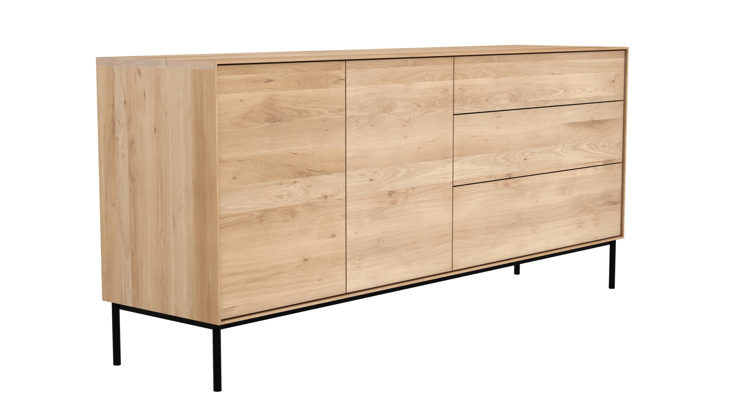 51468 Oak Whitebird sideboard 2 doors 3 drawers p scaled