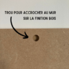 Trou pour accrocher au mur