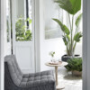 20232 N701 sofa 1 seater dark grey 50020 Oak Torsion side table