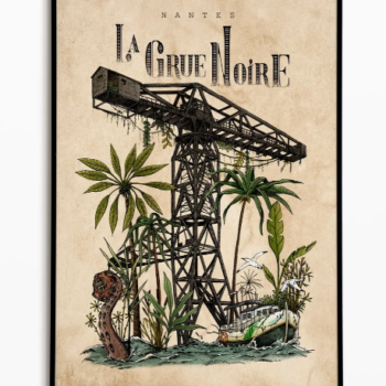 Affiche Grue Noire Matcha Home Stgereon 1