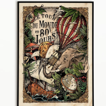 Affiche Jules Verne Matcha Home Stgereon 1