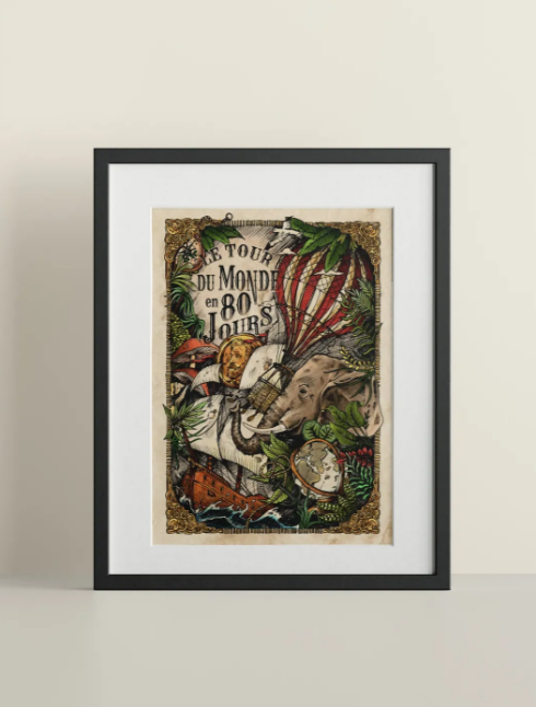 Affiche Jules Verne Matcha Home Stgereon 2