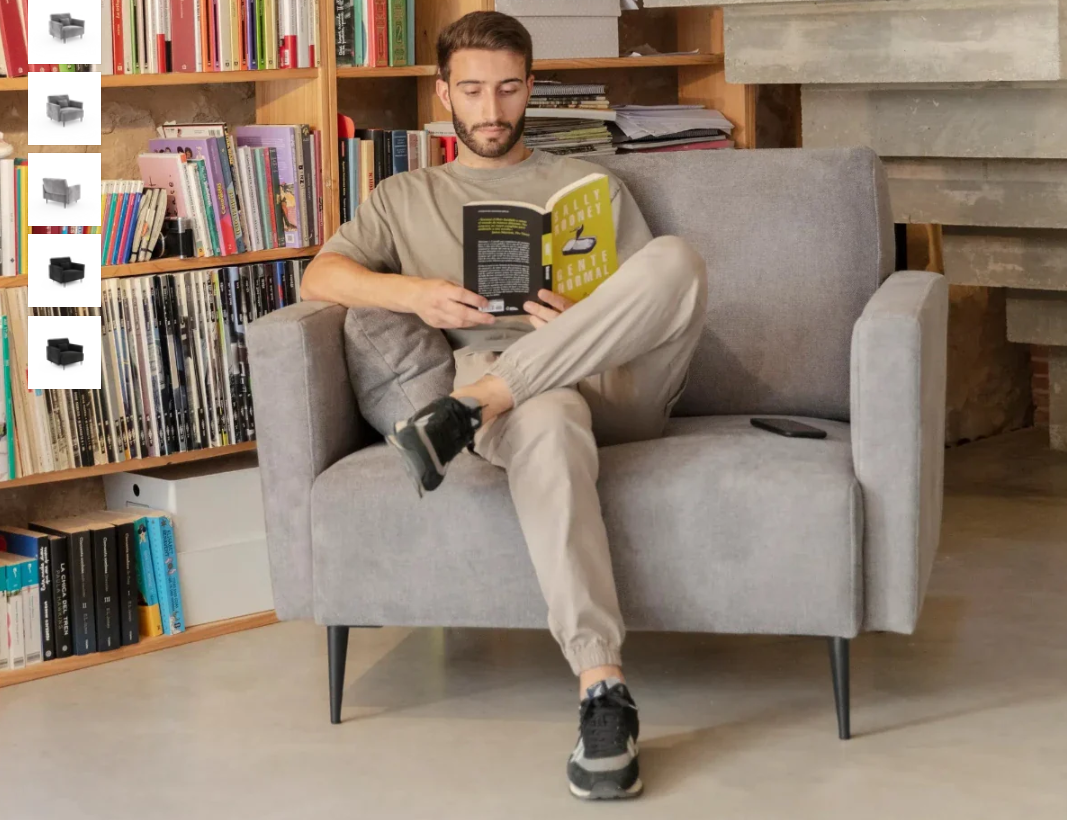 Fauteuil Monroe 1place Moonap Fama Home Stgereon Ambiance