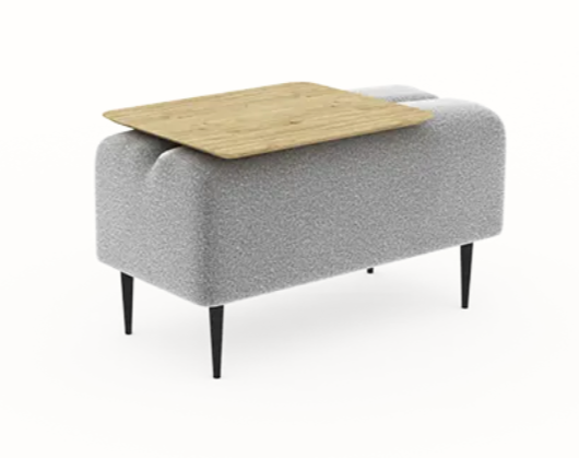 Pouf Monroe 1place Moonap Fama Home Stgereon Aurora87 Table Chene