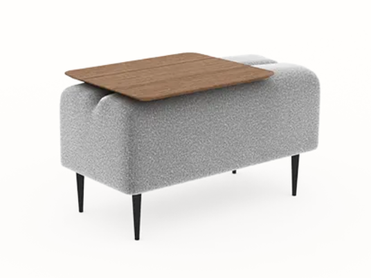 Pouf Monroe 1place Moonap Fama Home Stgereon Aurora87 Table Noyer