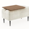 Pouf Monroe 1place Moonap Fama Home Stgereon Lyon109 Table Noyer