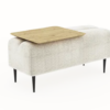 Pouf Monroe 2places Moonap Fama Home Stgereon Lyon109 Tablette Chene