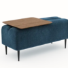 Pouf Monroe 2places Moonap Fama Home Stgereon Lyon47 Tablette Noyer