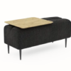 Pouf Monroe 2places Moonap Fama Home Stgereon Lyon66 Tablette Chene