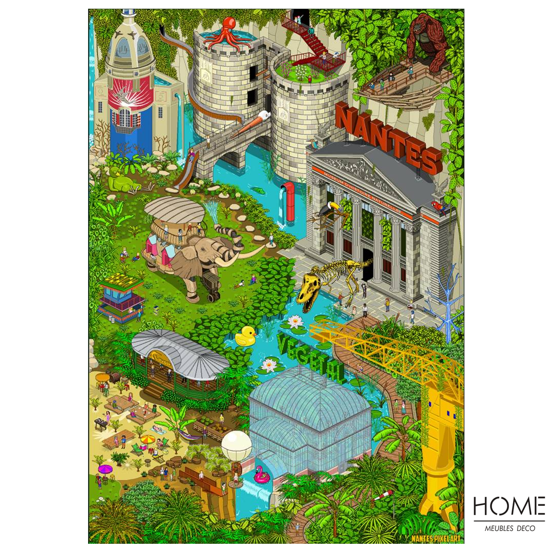 Nantes Pixelart Végétal